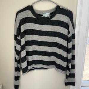 Veronica M striped long sleeve top